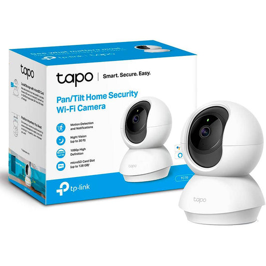 TAPO TC70 Câmera de Segurança Wi-Fi Pan/Tilt - Preto