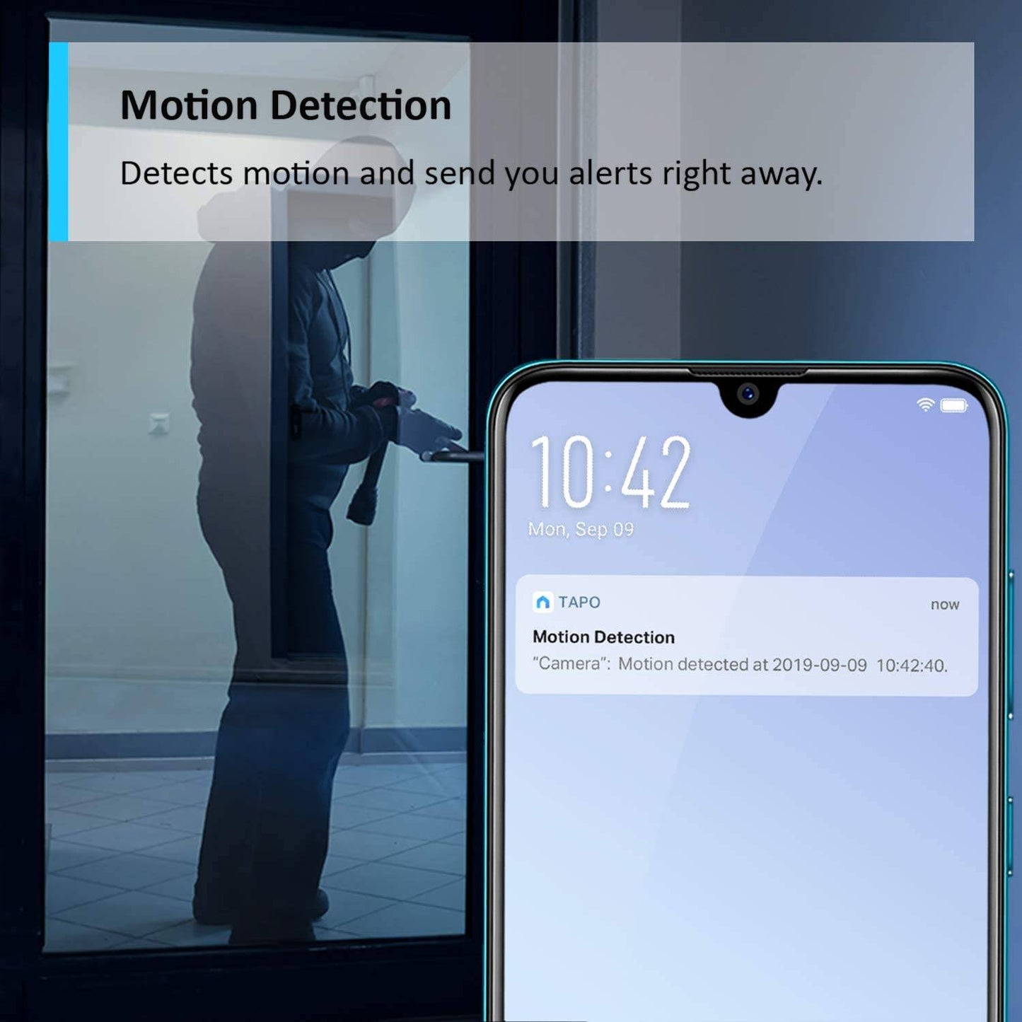TAPO TC70 Câmera de Segurança Wi-Fi Pan/Tilt - Preto