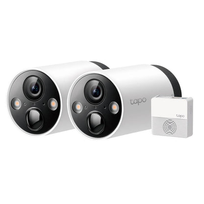 Câmaras de Segurança TP-Link Tapo C420S2 2K Outdoor IP65 Security Wi-Fi + Hub