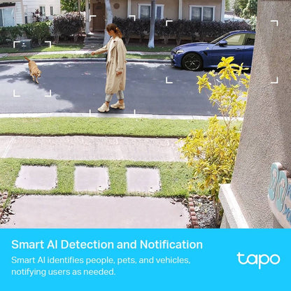 Câmaras de Segurança TP-Link Tapo C420S2 2K Outdoor IP65 Security Wi-Fi + Hub