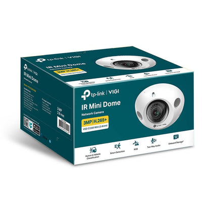 Câmara de Segurança de Rede TP-Link VIGI C230I Mini 2.8mm 3MP IR PoE Mini Dome Ultra HD 1296p