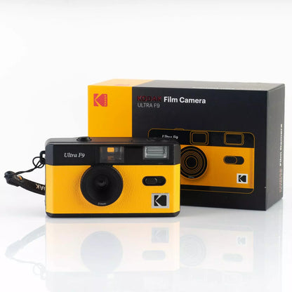 Câmara Analógica Kodak Ultra F9 Retro Reutilizável Amarela