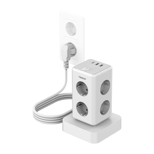 Tessan TS-306TS-C power strip (white)_0