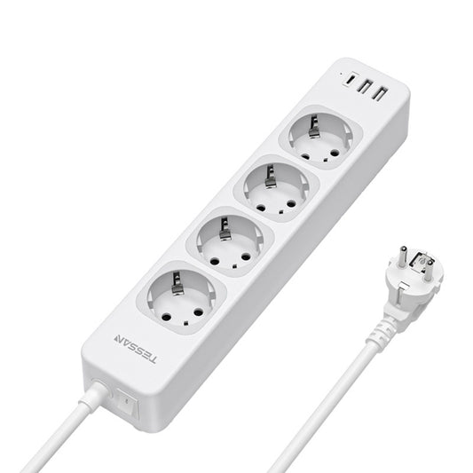 Tessan TS-307-C power strip (white)_0