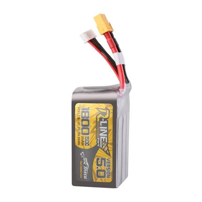 Lipo Tattu R-Line Version 5.0 1800mAh 22.2V 150C 6S battery with XT60 connector_1