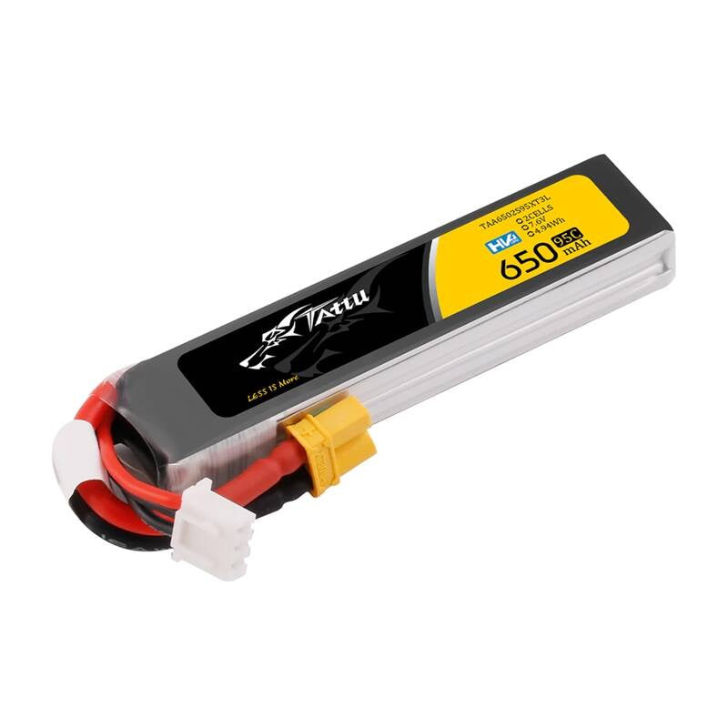 Accumulator Lipo Tattu 2s 650mAh 95C 7.6V HV z XT30 Long-Pack_1