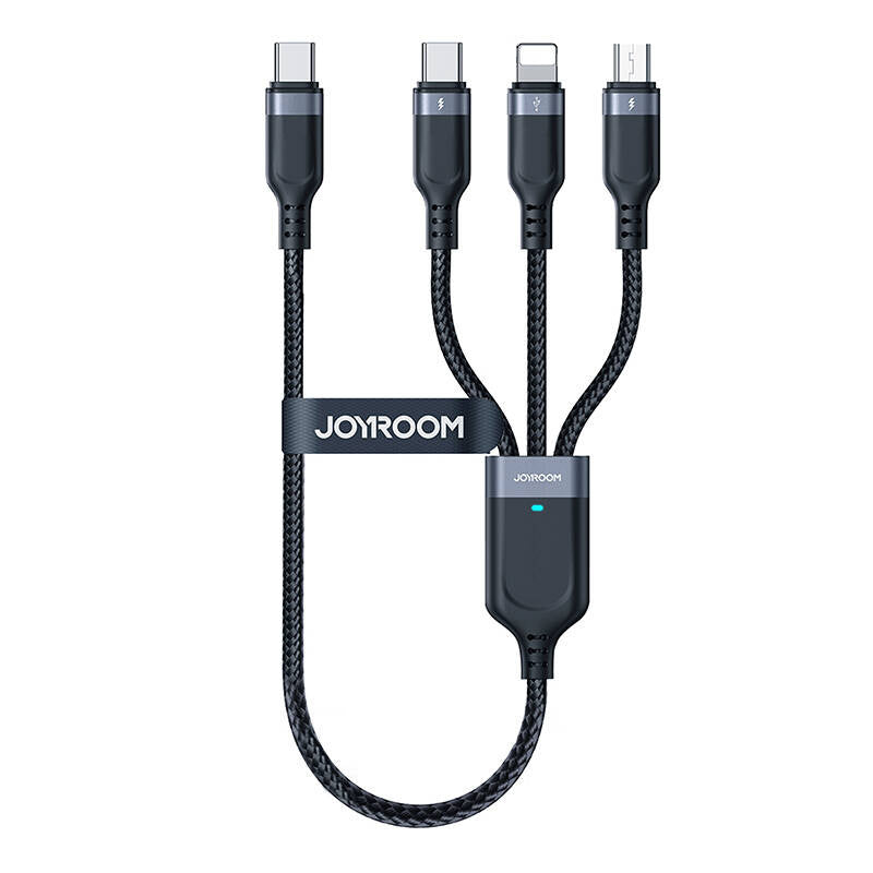 Cable Multi-Use Series 3w1 Joyroom USB-A - Lightning / USB-C / micro USB 1.2 m S-A18 (czarny)_0