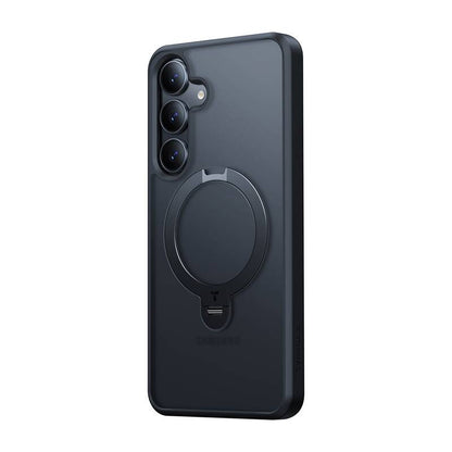 Torras Ostand Spin Series Phone Case for Samsung S25+ (black)_2