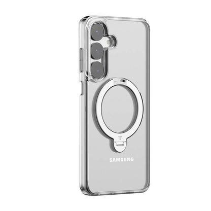 Torras Ostand Spin Series phone case for Samsung S25 (transparent)_1