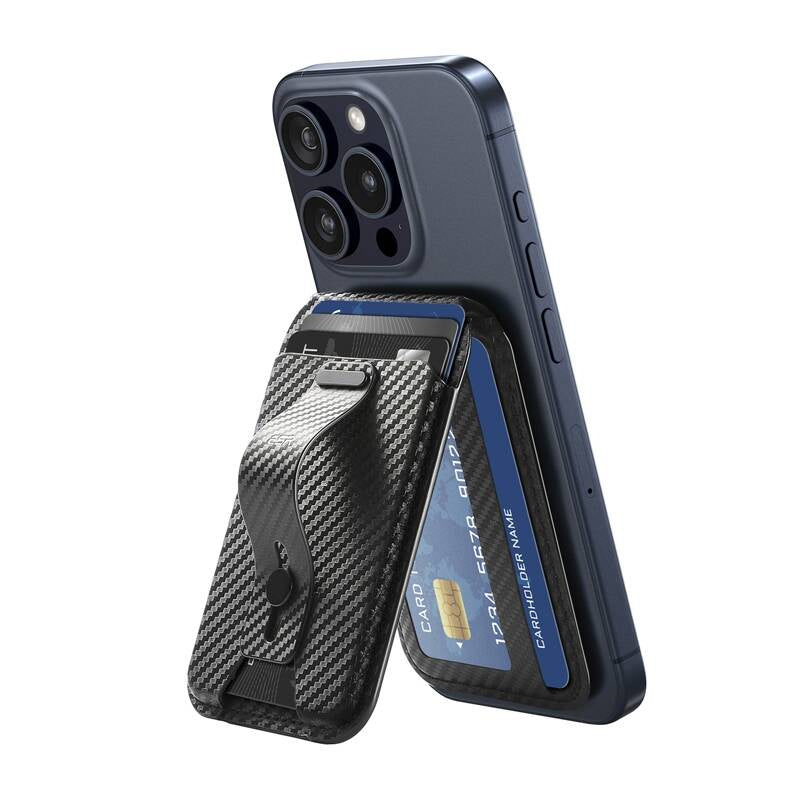 ESR magnetic wallet with stand function (carbon fiber)_1