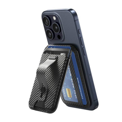 ESR magnetic wallet with stand function (carbon fiber)_1