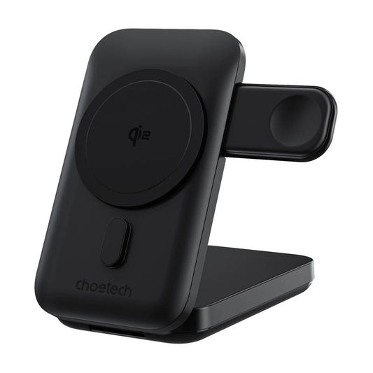 3in1 Mag Charger Holder Choetech B750 10000mAh Qi2 (Black)_0