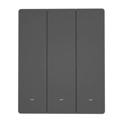 Smart WiFi wall switch SONOFF M5-3C-80 (3-channel, for frame, graphite)_3