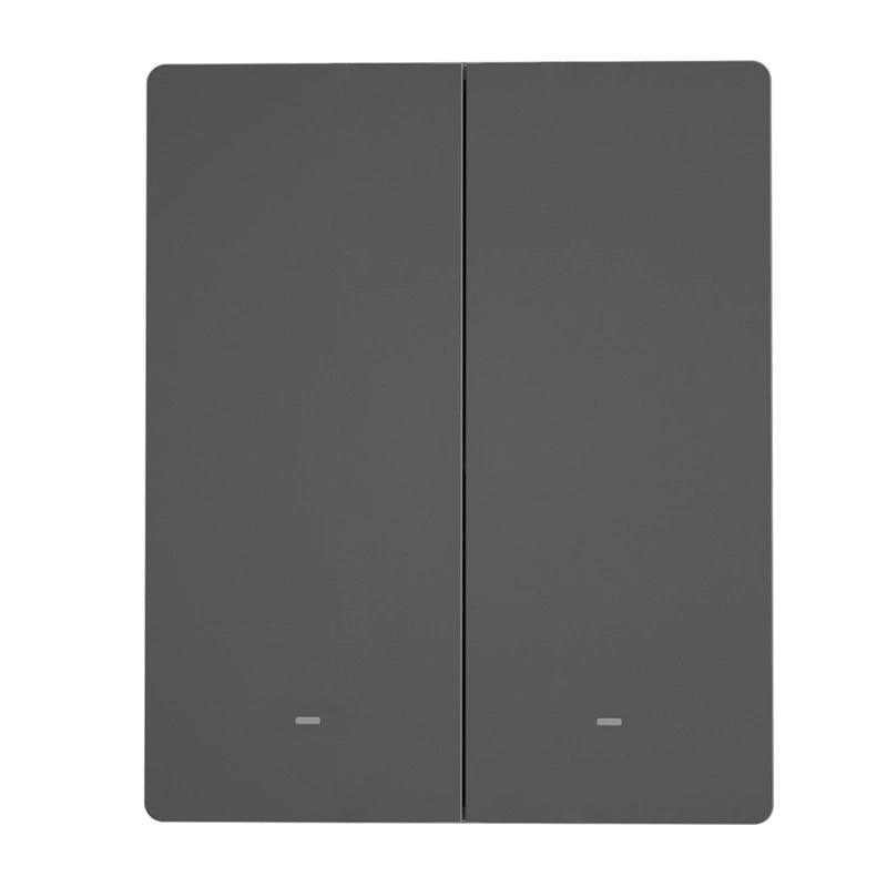 Smart Matter over WiFi wall switch SONOFF M5-2C-80 (2-channel, for frame, graphite)_1