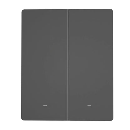 Smart Matter over WiFi wall switch SONOFF M5-2C-80 (2-channel, for frame, graphite)_1