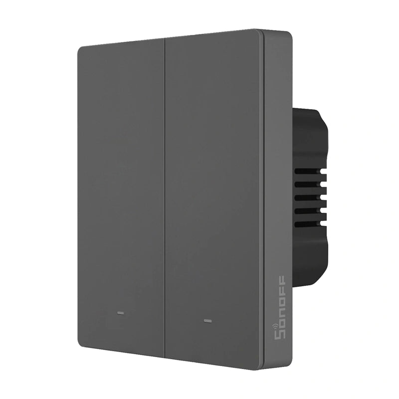 Smart Matter over WiFi wall switch SONOFF M5-2C-80 (2-channel, for frame, graphite)_2