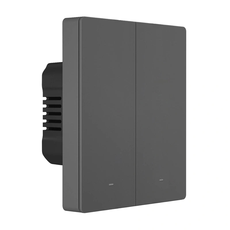 Smart Matter over WiFi wall switch SONOFF M5-2C-80 (2-channel, for frame, graphite)_3