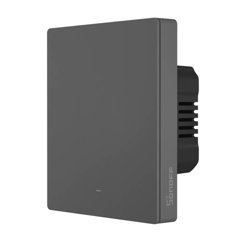 Smart WiFi wall switch SONOFF M5-1C-80 (1-channel, for frame, graphite)_3