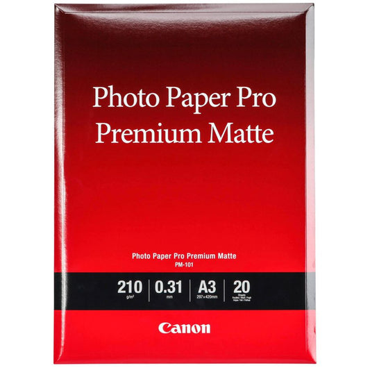 Papel Fotográfico Canon PM-101 Pro / Matte A3 / 20 Folhas / 210 g / 8657B006_0