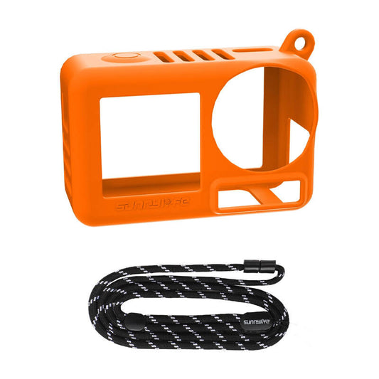 Sunnylife OA5-BHT885-C silicone case with strap for OSMO ACTION 5 PRO (orange)_0