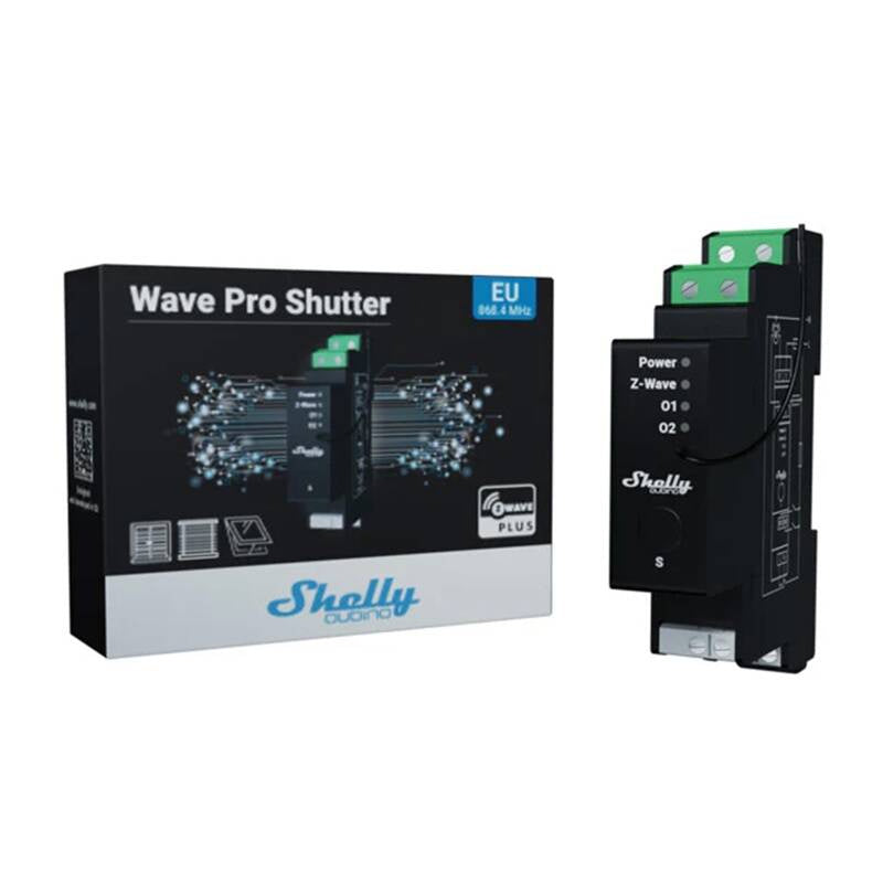 DIN relay with energy measurement Shelly Qubino Wave Pro Shutter_1