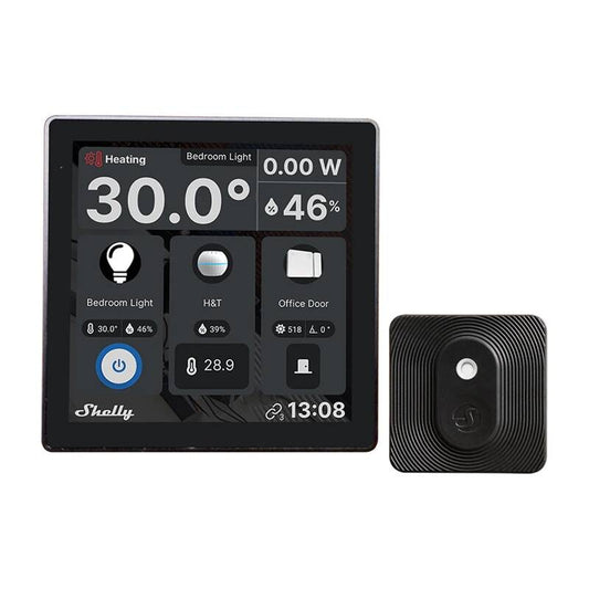 Shelly Wall Display WiFi/BLU (Black) + BLU H&T (Black) Set_0
