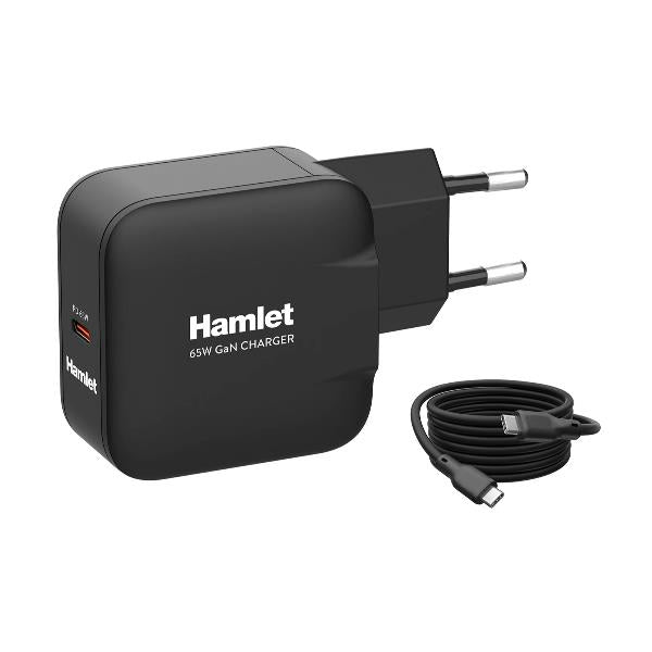 Alimentador USB-C Power Delivery 65W HAMLET / Preto / XPDG-65WC20_0