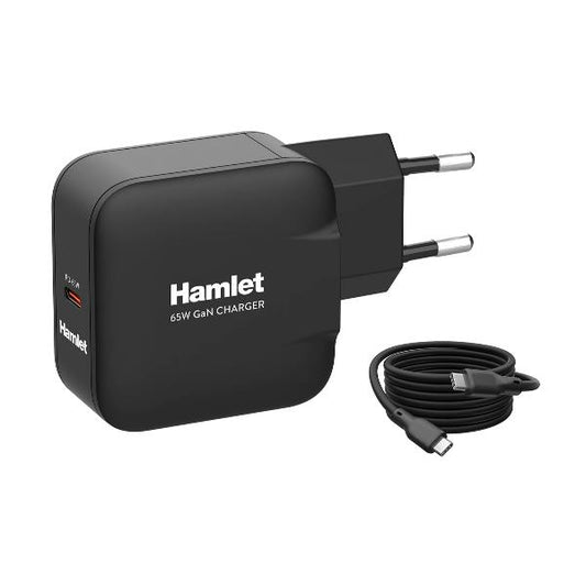 Alimentador USB-C Power Delivery 65W HAMLET / Preto / XPDG-65WC20_0