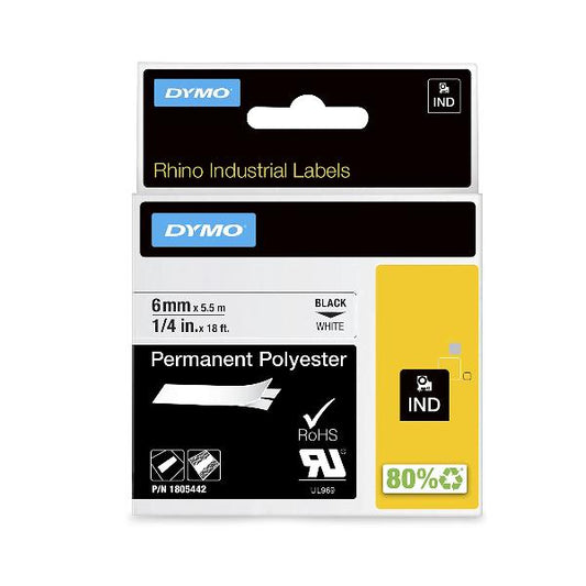 Fita Vinil DYMO / Preto e Branco_0