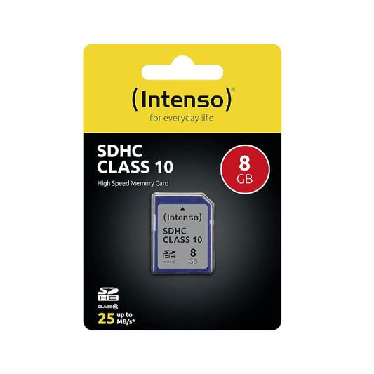 Cartão de Memória Intenso SDHC 8GB Classe 10 / Cartão SD Preto_0