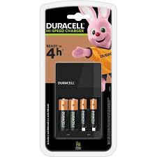 Carregador de Pilhas Duracell NI-MH (AA/AAA) HI-SPEED c/ 2 Pilhas Rec. AA 1300mAh + 2 AAA incluídas