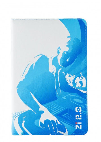 Ziron ZR112 funda para tablet 20,3 cm (8") Folio Azul, Blanco_0