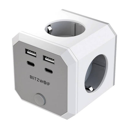 BlitzWolf BW-EC2 8-in-1 Power Cube (4xAC / 2 x USB-A / 2 x USB-C)_0