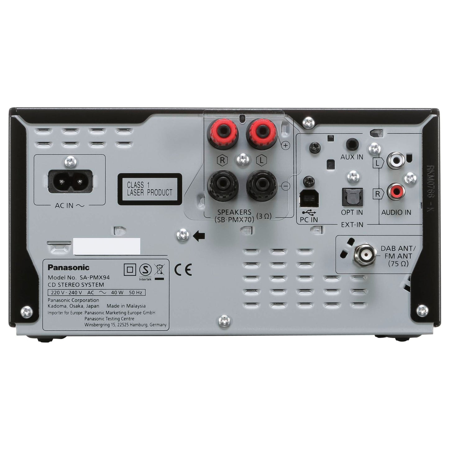 Aparelhagem Panasonic SC-PMX94 Mini Home Stereo Preto 120 W - Micro System 3 vias_2