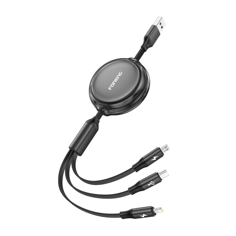3w1 Foneng X113 1.1M Czarny Cable_0