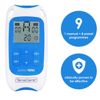 Eletroestimulador TensCare Perfect TENS 2 Canais 60 Níveis