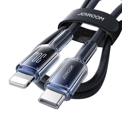 Joyroom S-A42 Crystal-Clear Series 30W USB-C - Lightning cable 1.2m - black_5