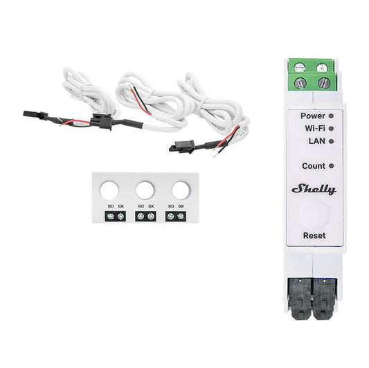 Shelly Pro 3EM-3CT63 WIFI 1/3-way power consumption meter_0