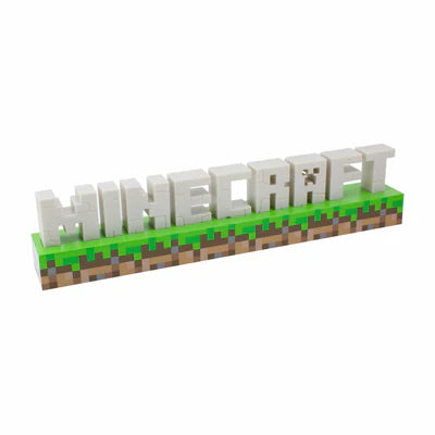 Candeeiro Luz de Secretária Minecraft Logo