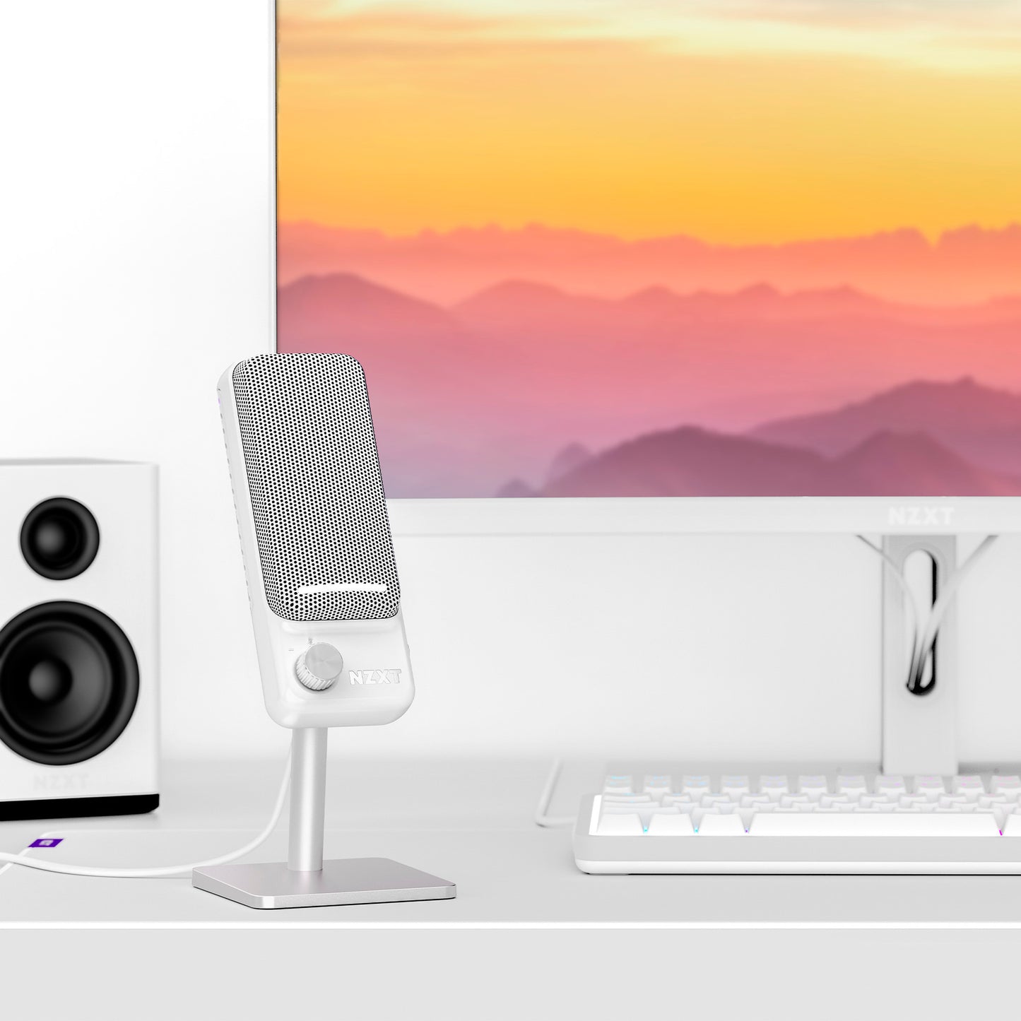 Microfone Gaming NZXT Capsule Elite Branco AP-PUMIC-W1
