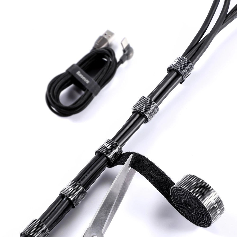 Baseus Colourful Circle Velcro Straps 1m Black_11