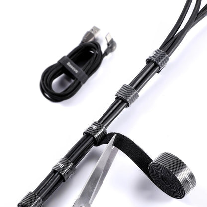 Baseus Colourful Circle Velcro Straps 1m Black_11