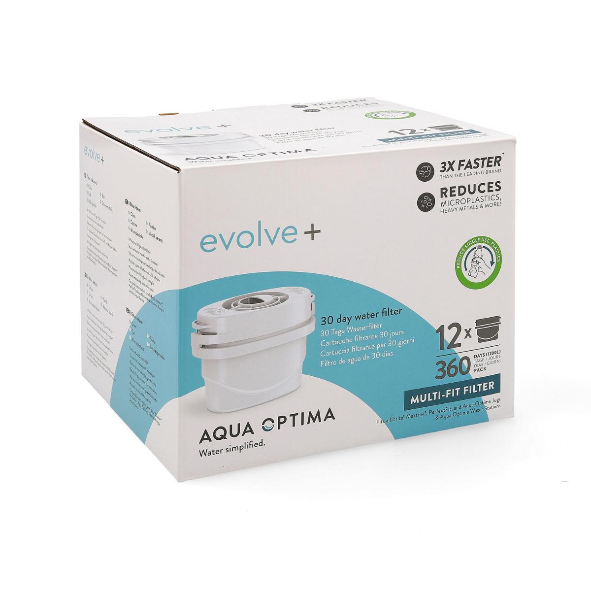 AQUA OPTIMA BOX OF 12 EVOLVE + FILTERS STEPS214/217_0