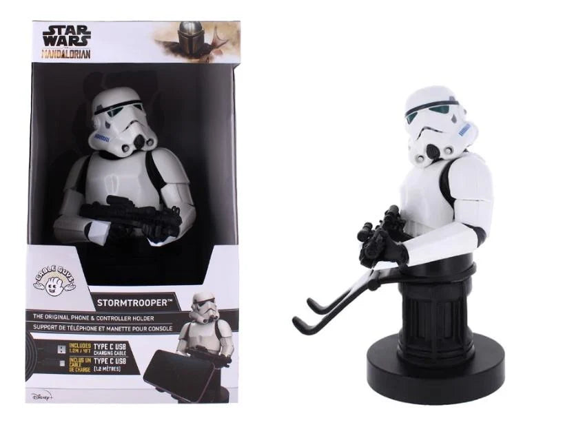 Suporte Cable Guys Star Wars Stormtrooper 20 cm Comando e Smartphone
