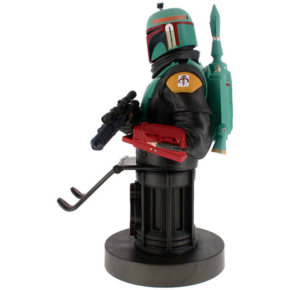 Suporte de Smartphone e comandos Star Wars Boba Fett Mandalorian figura com 20cm