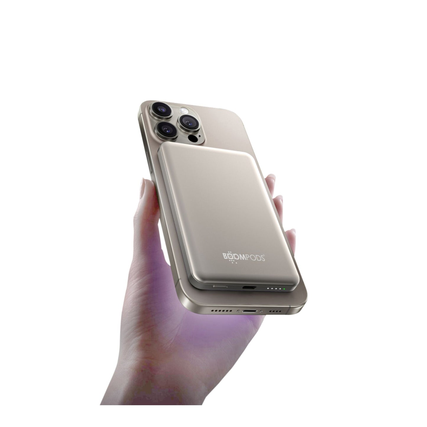 Powerbank Magnética Boompods PowerSnap 5000mAh 20W Titanium Grey