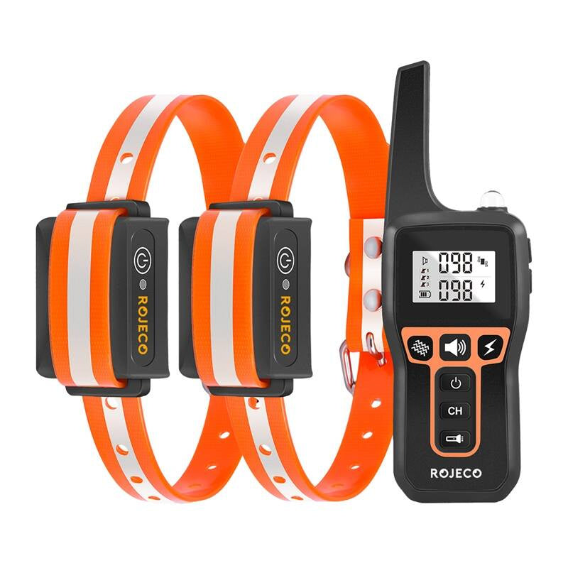 Rojeco PD5291000m Dog Training Collar with 2 Collars_0