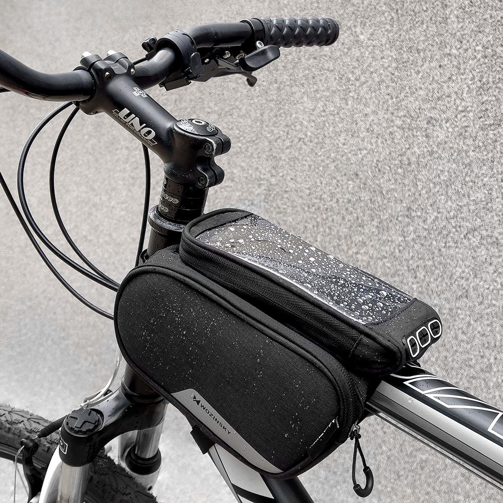 Wozinsky frame bike bag + detachable phone cover up to 6.5 "1.5l black (WBB7BK)_8