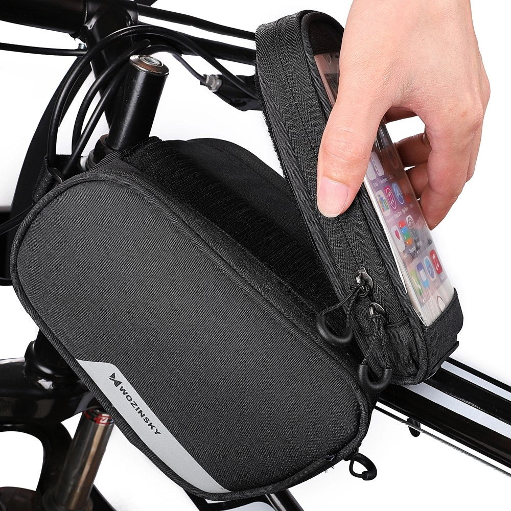 Wozinsky frame bike bag + detachable phone cover up to 6.5 "1.5l black (WBB7BK)_3