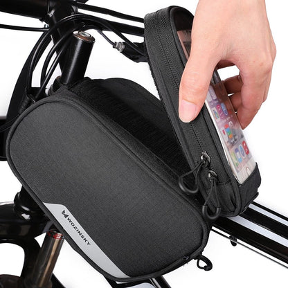 Wozinsky frame bike bag + detachable phone cover up to 6.5 "1.5l black (WBB7BK)_3